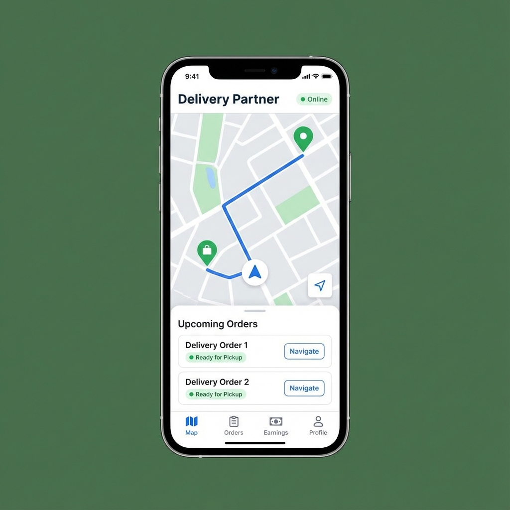 Delivery Partner App Interface