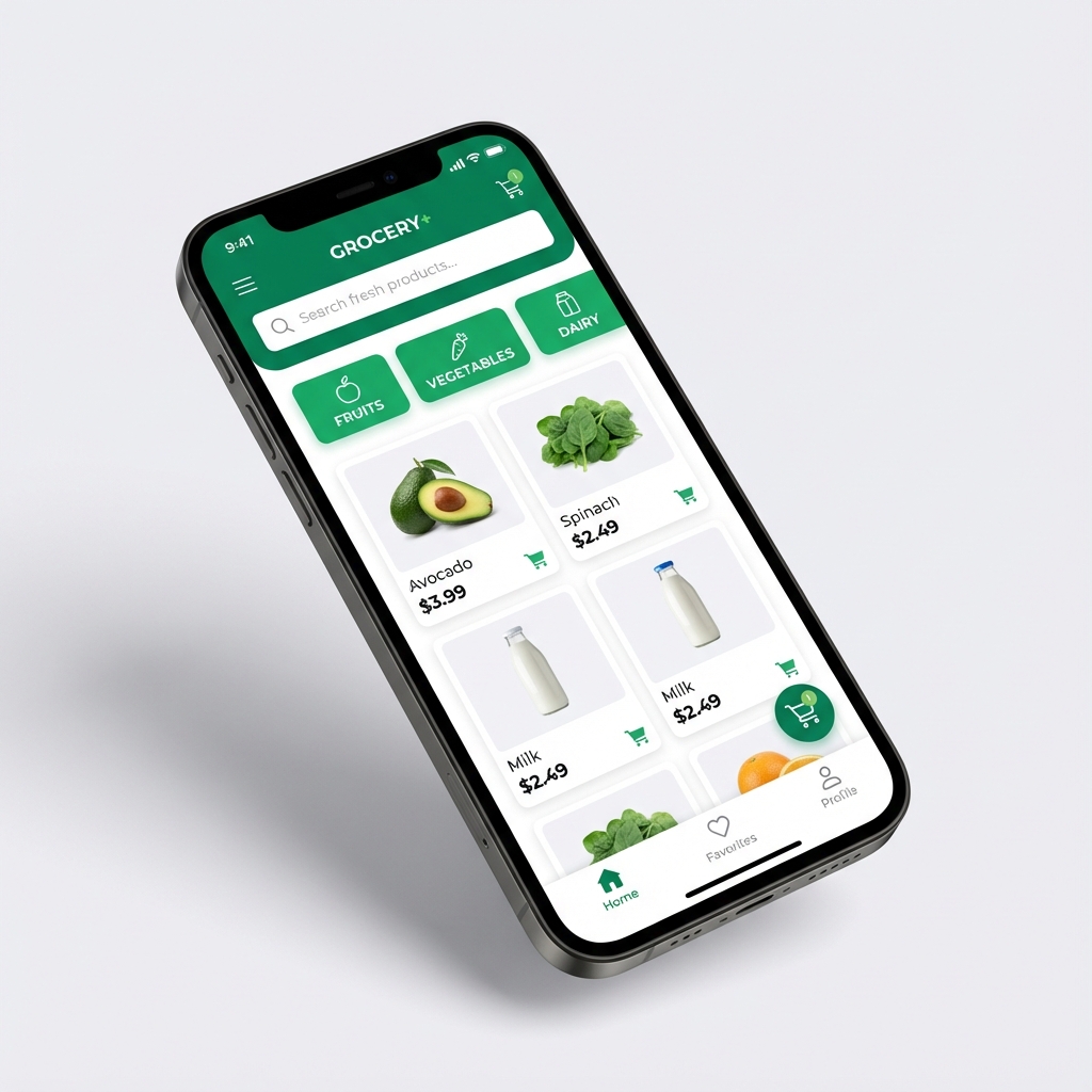 User App Shopping Screen