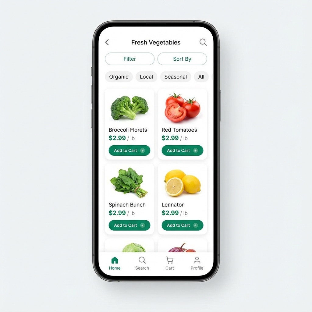 User App Products Screen